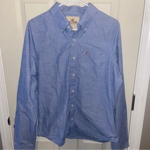 Hollister mens blue button down XL shirt.